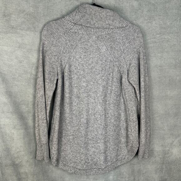 Anthropologie Sweater Womens Small Gray Turtleneck Cozy Minimalist Career Preppy - Picture 4 of 11
